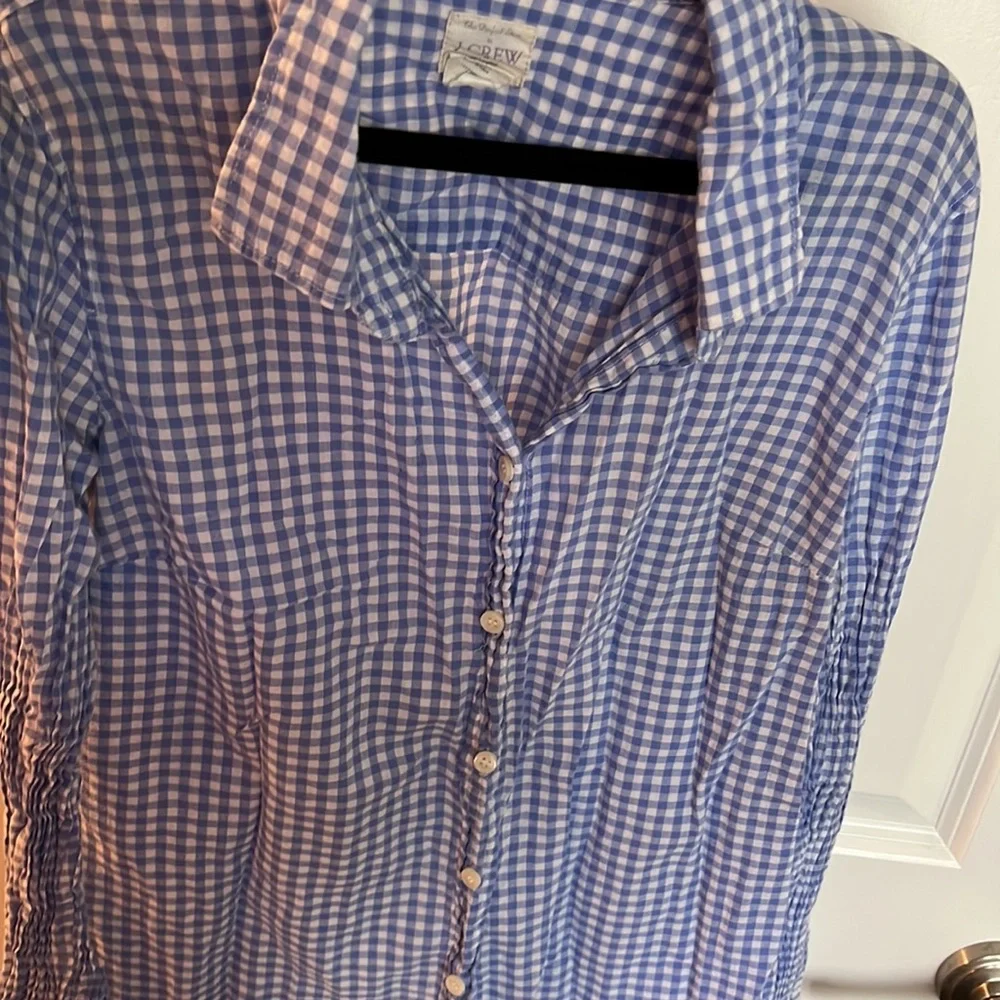 Jcrew gingham cotton button down - Picture 2 of 3